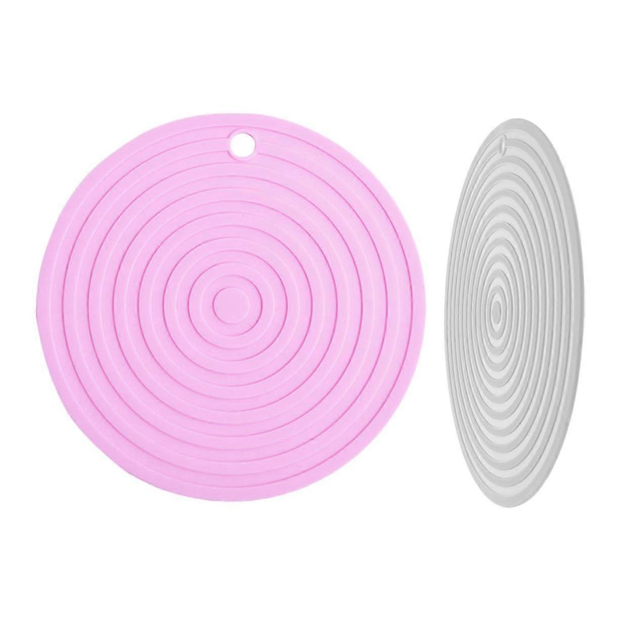 Non-Slip Insulation Mats for Dining Table - 2 Pack Heat Resistant Pads for Hot Pots and Pans Kitchen Use