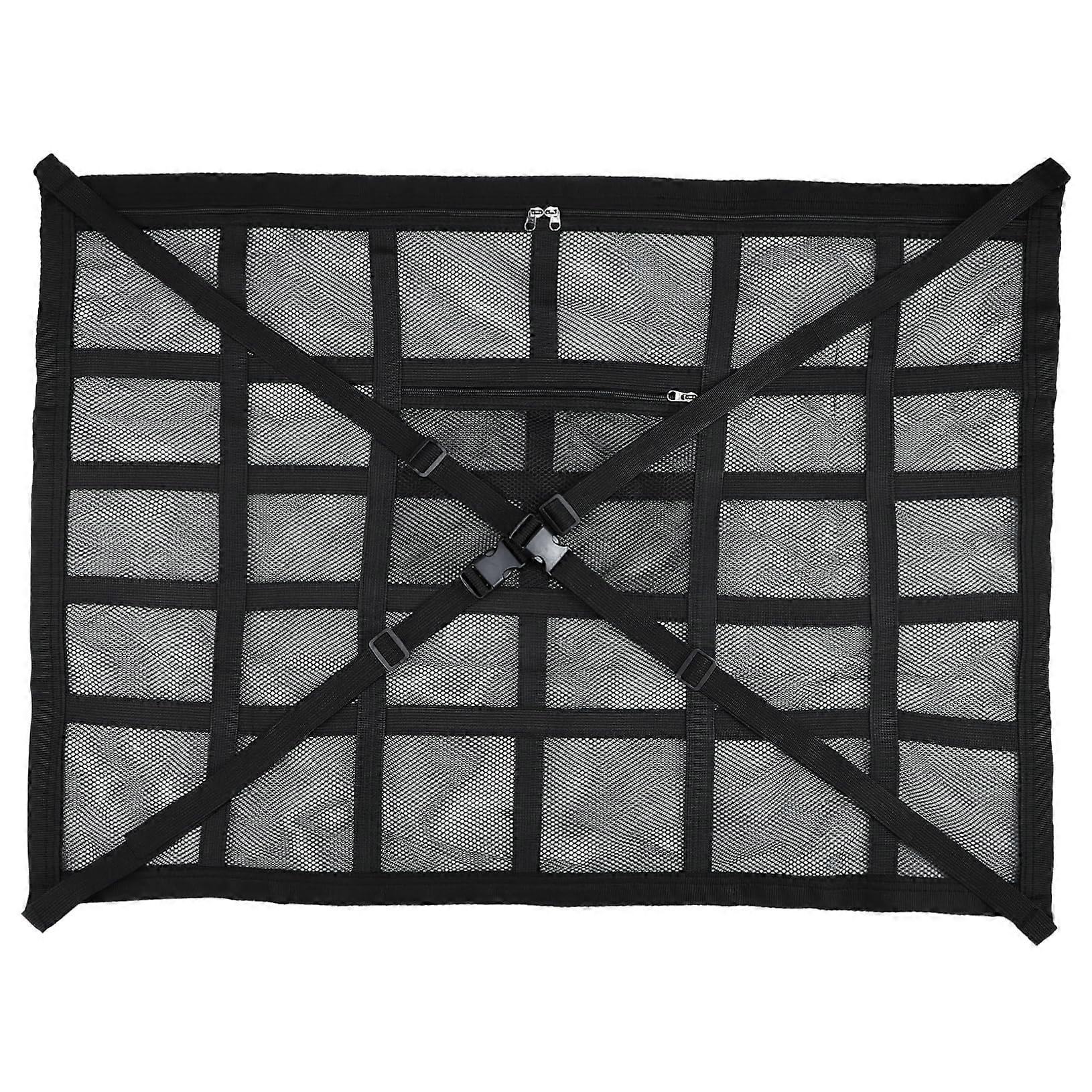 Storage Bag For Car Accessories, Roof Organizer And Cargo Net, Vehicle Interior Felt Black