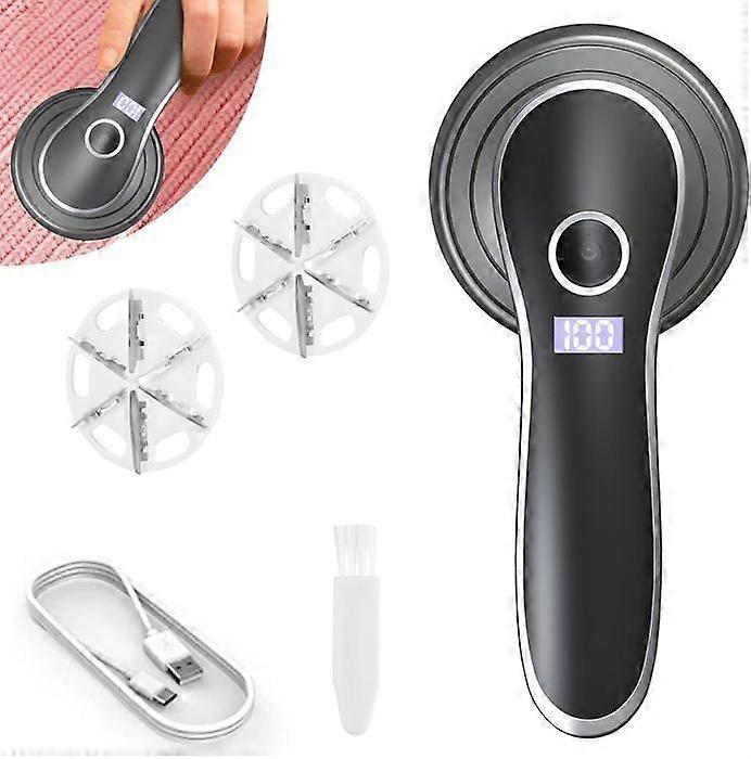 Electric Lint Remover, Usb Rechargeable Lint Remover With 6 Blades, Anti-Pilling, Lint Remover With Led Indicators