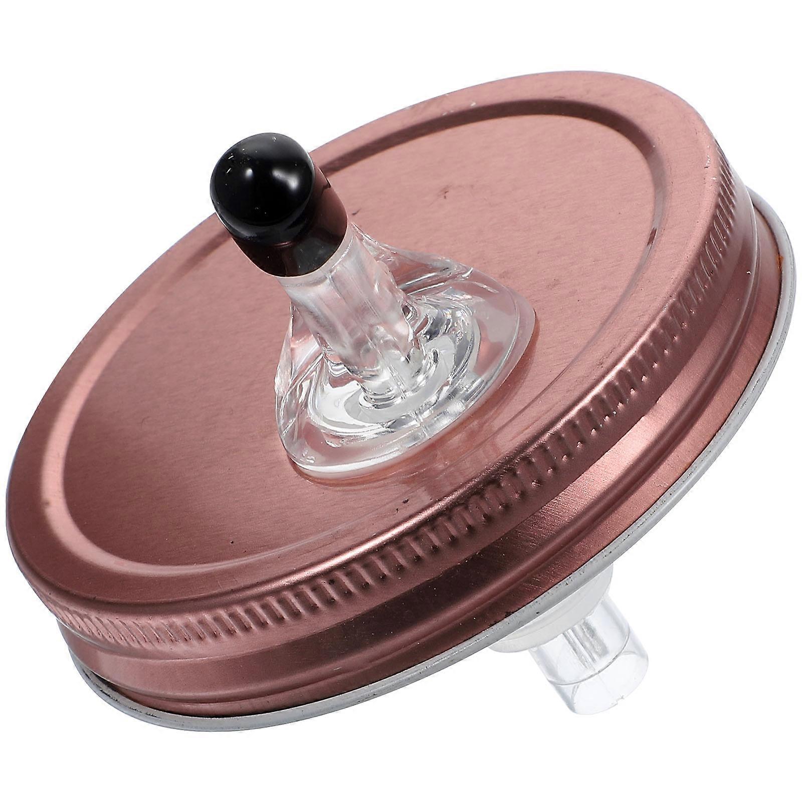 Rose Gold Jar Pour Spout Lid for Oil Tinplate – Leak Resistant Design for Kitchen Use