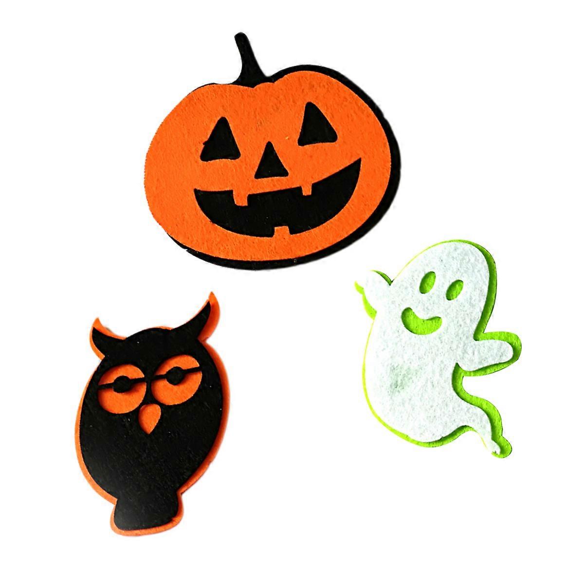 Halloween Decoration Ghost Shape Clothes Patches Nonwovens for Home and Office 3Pcs