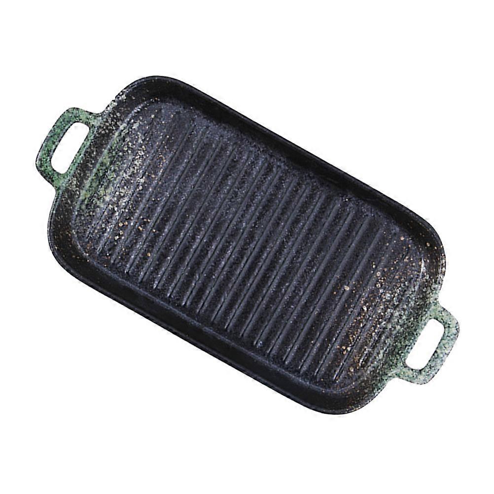 Ceramic Cookware Baking Plate For Household Users Green 29.5x15cm Practical 1Pcs