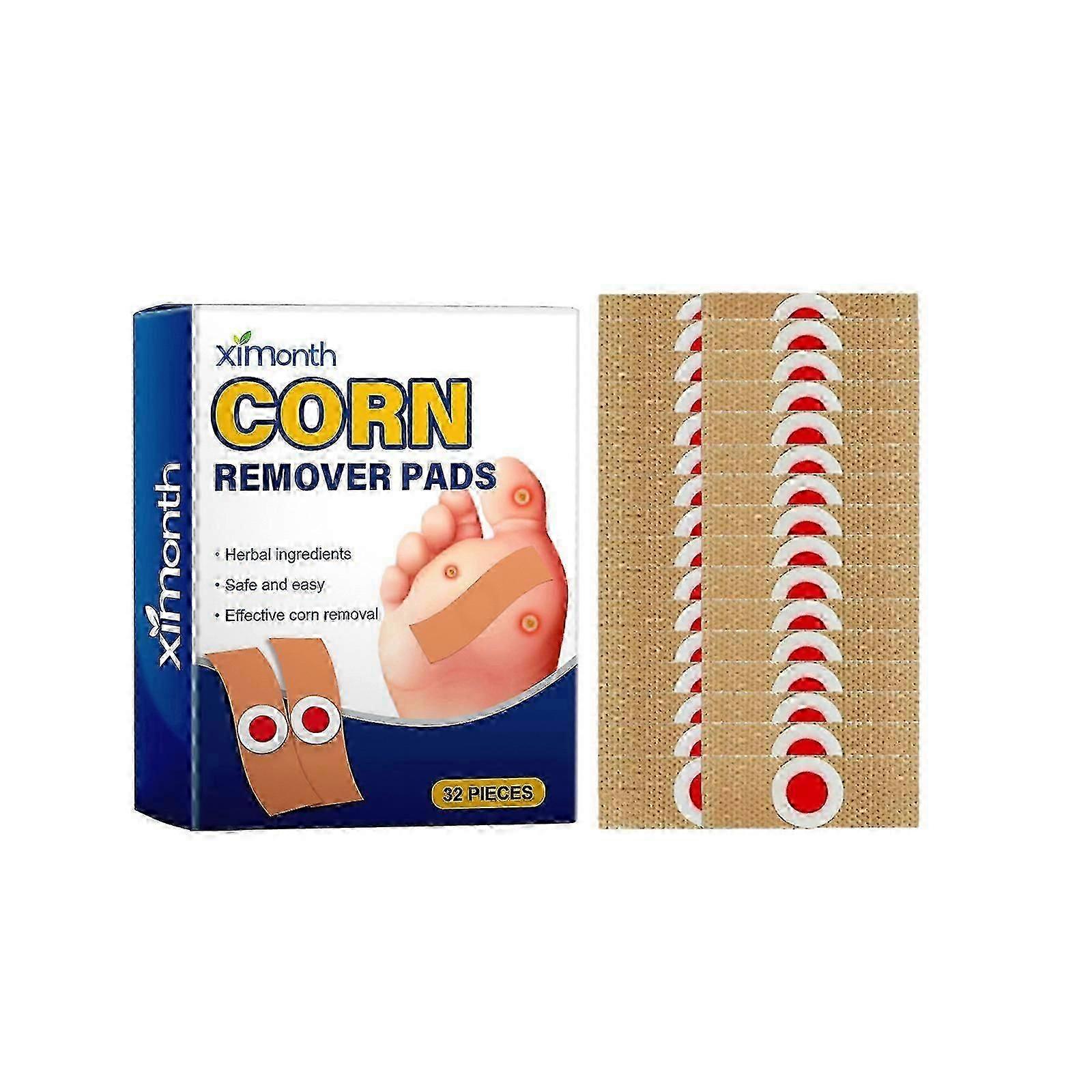 32pcs Corn Removal Pads, Corn Removers for Feet, Foot Corn Removers, Toes Corn Removal