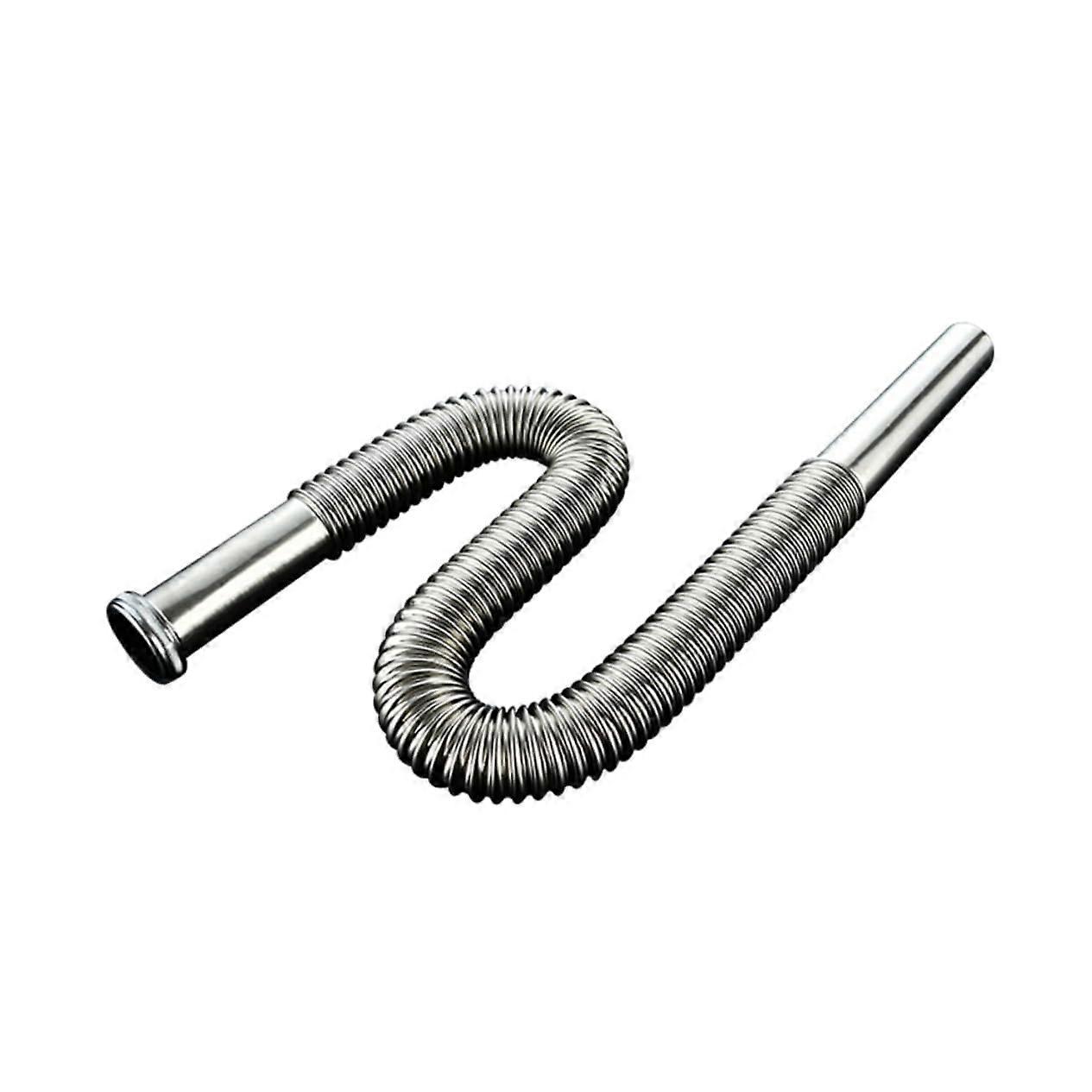 Flexible Sink Drain Pipe Siphon System for Bathroom and Kitchen, Odor Resistant, High Precision Threads, Durable Rubber Seals