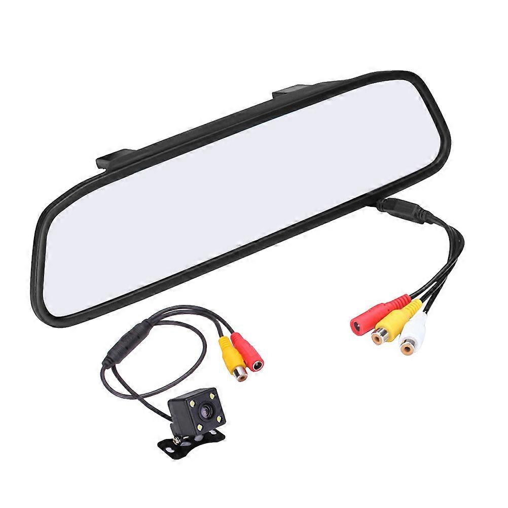 Cámara del espejo retrovisor 480 Resolución Gran Angular Visión Nocturna 28.60X7.40X0.70CM para SUV Parking Assistance 1Set