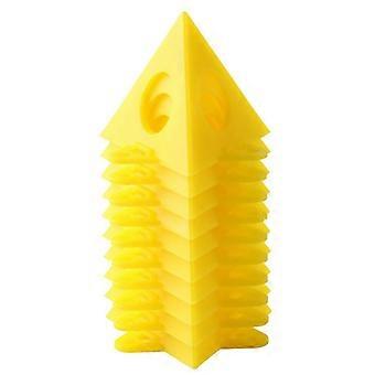10 Pieces Carpenter Holder, Woodworking Cone Holder, Pyramid Shaped Tool for Canvas Cabinet Door (Yellow),Other Hand Tools and Accessories