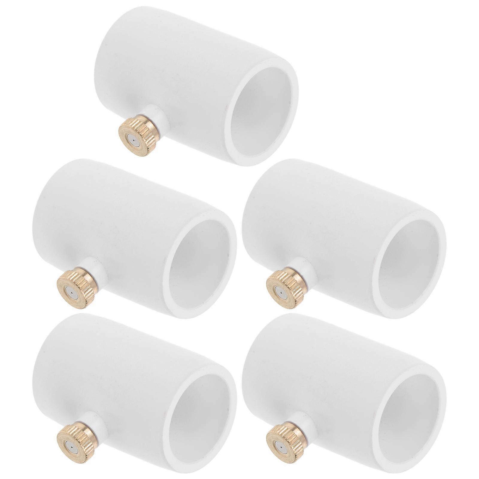 5Pcs Mister Nozzle Replacement 1/2\" PVC Misting Nozzle Outdoor Misting Cooling System Mister Nozzle