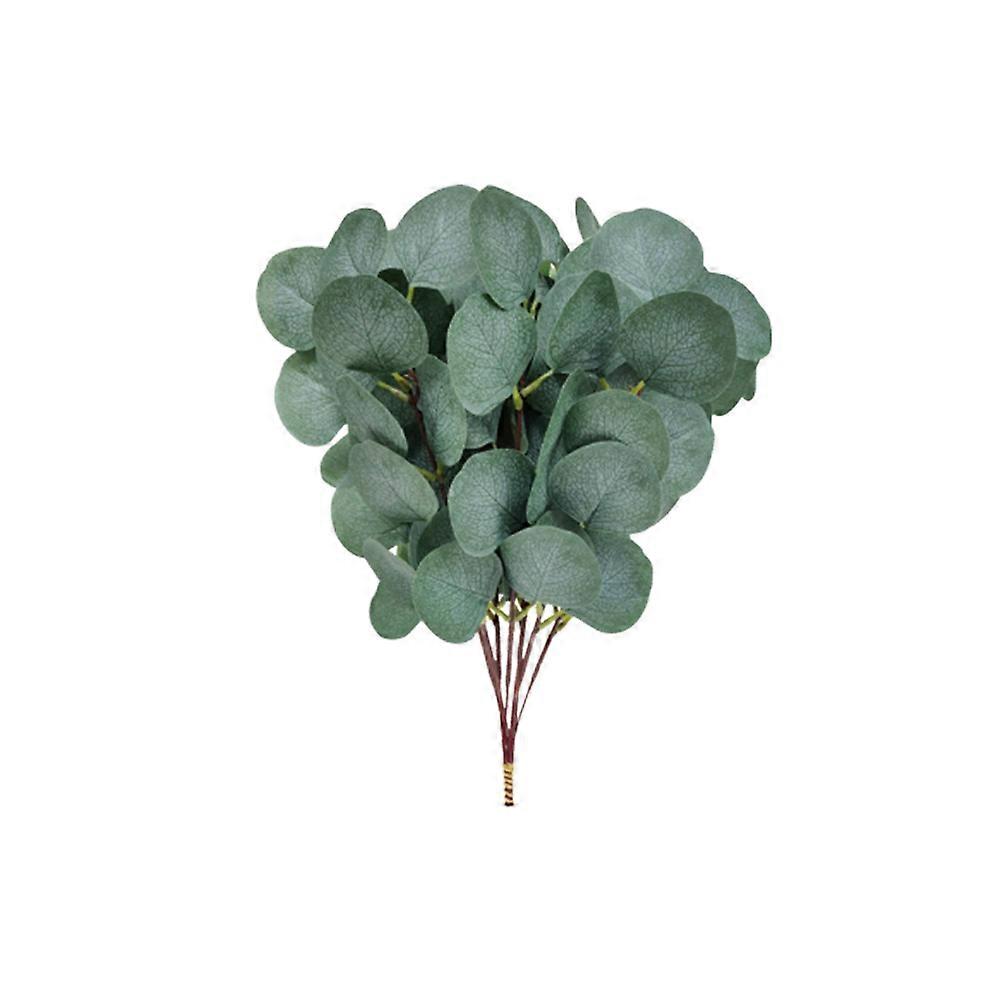 10pcs Lifelike Eucalyptus Leaf Artificial Plants for Wedding, Home Garden & Event Decoration – Easy Maintenance Greenery Ornaments