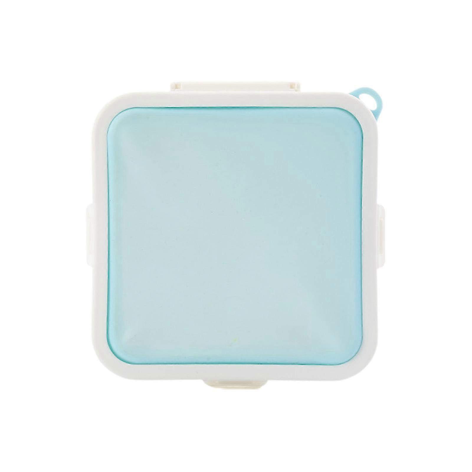 Lightweight Blue Sandwich Toast Box for School & Work - Portable Lunch Container for Easy Meal Packing