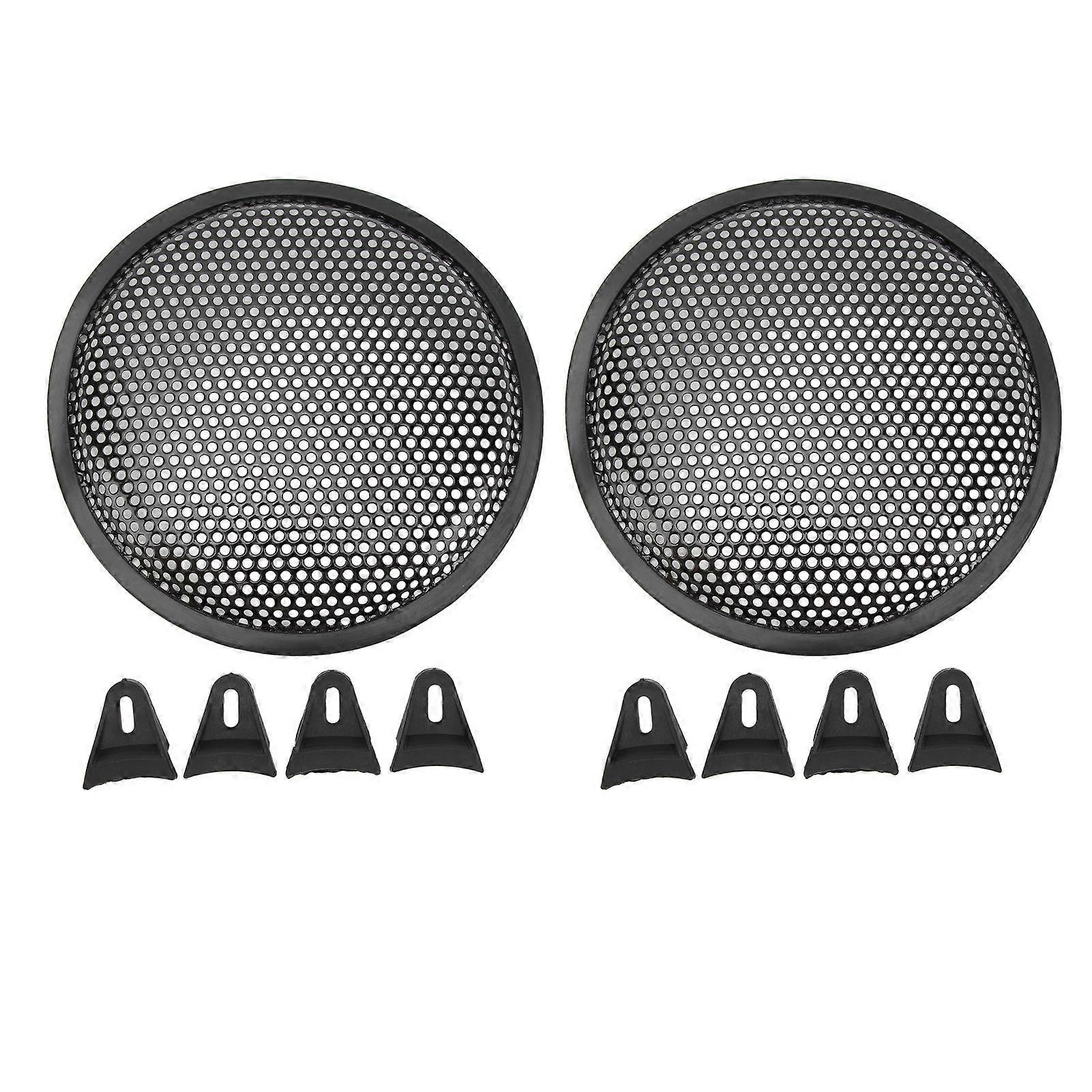Speaker grill cover 8 inch 2pcs metal subwoofer mesh for car RV