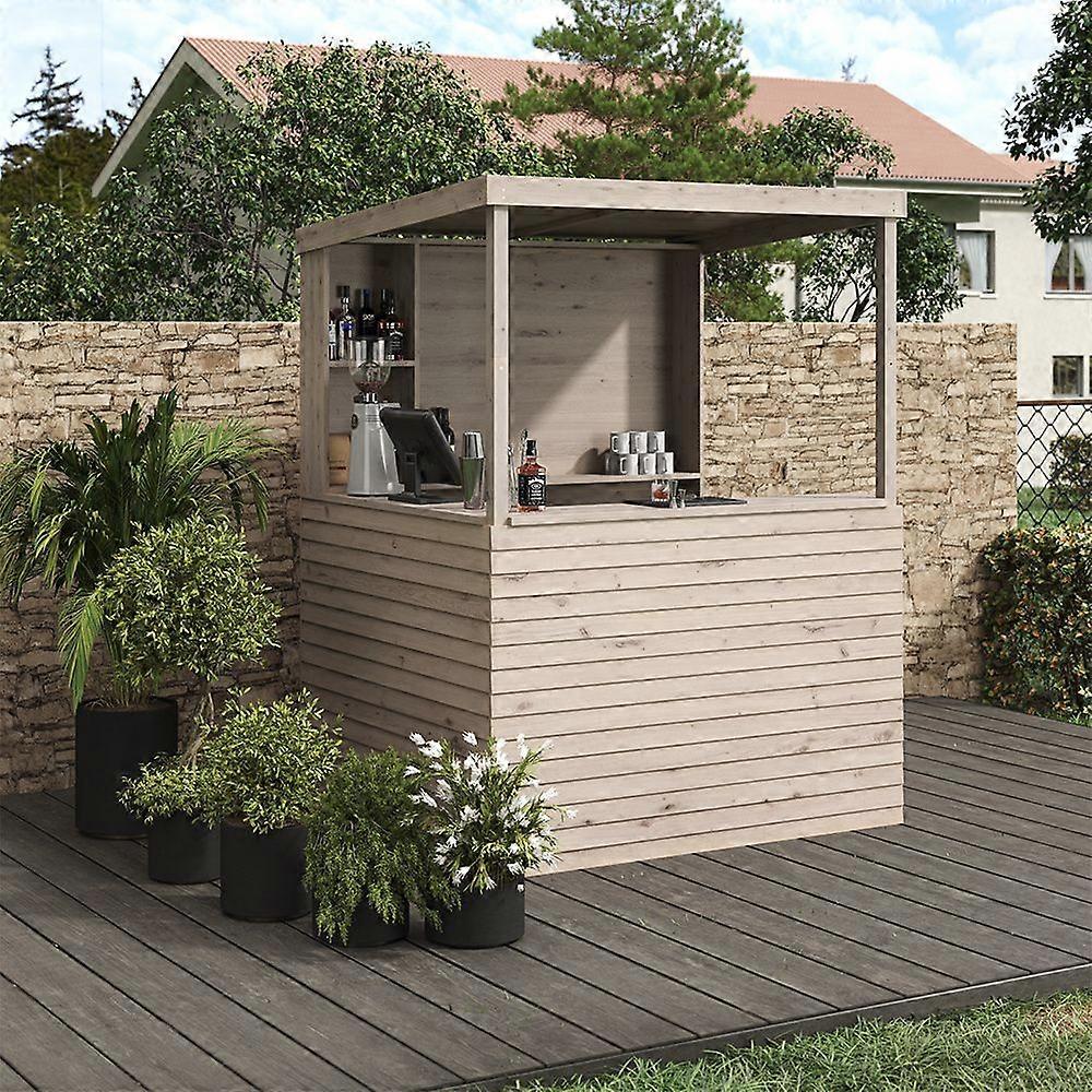 Outdoor Solid Wood Garden Bar
