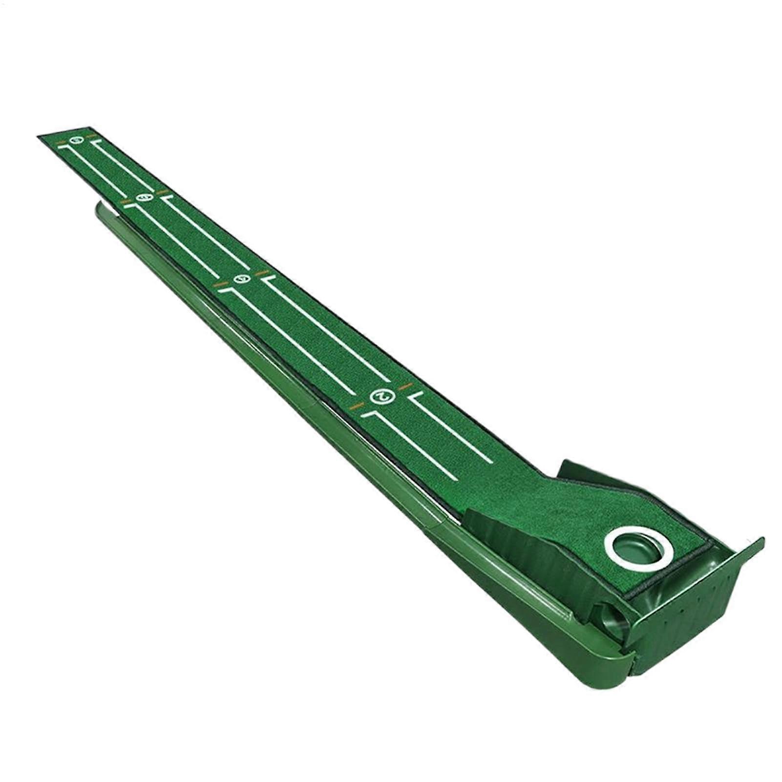 Home Golf Putting Green – Indoor practice mat with automatic ball and alignment guides