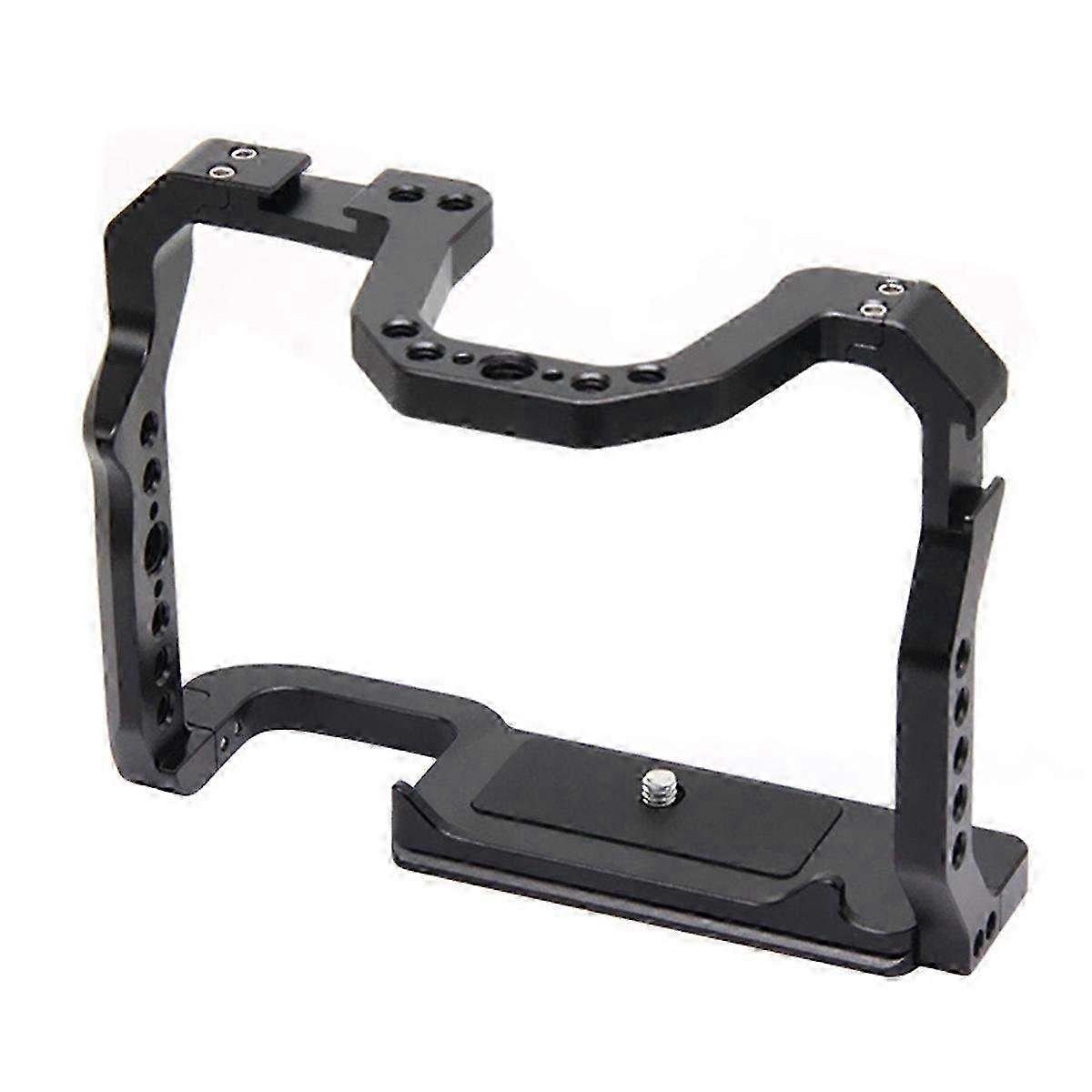 جهاز قفص الكاميرا المصنوع من سبائك الألومنيوم مع حذاء بارد & 1/4 3/8 خيط - دعم فيديو احترافي لكاميرات DSLR & Mirrorless