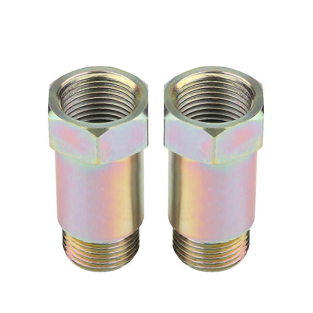 2Pcs 45mm M18*1.5 O2 Oxygen Sensor Extender Extension Spacer Bungs Adapter Yellow