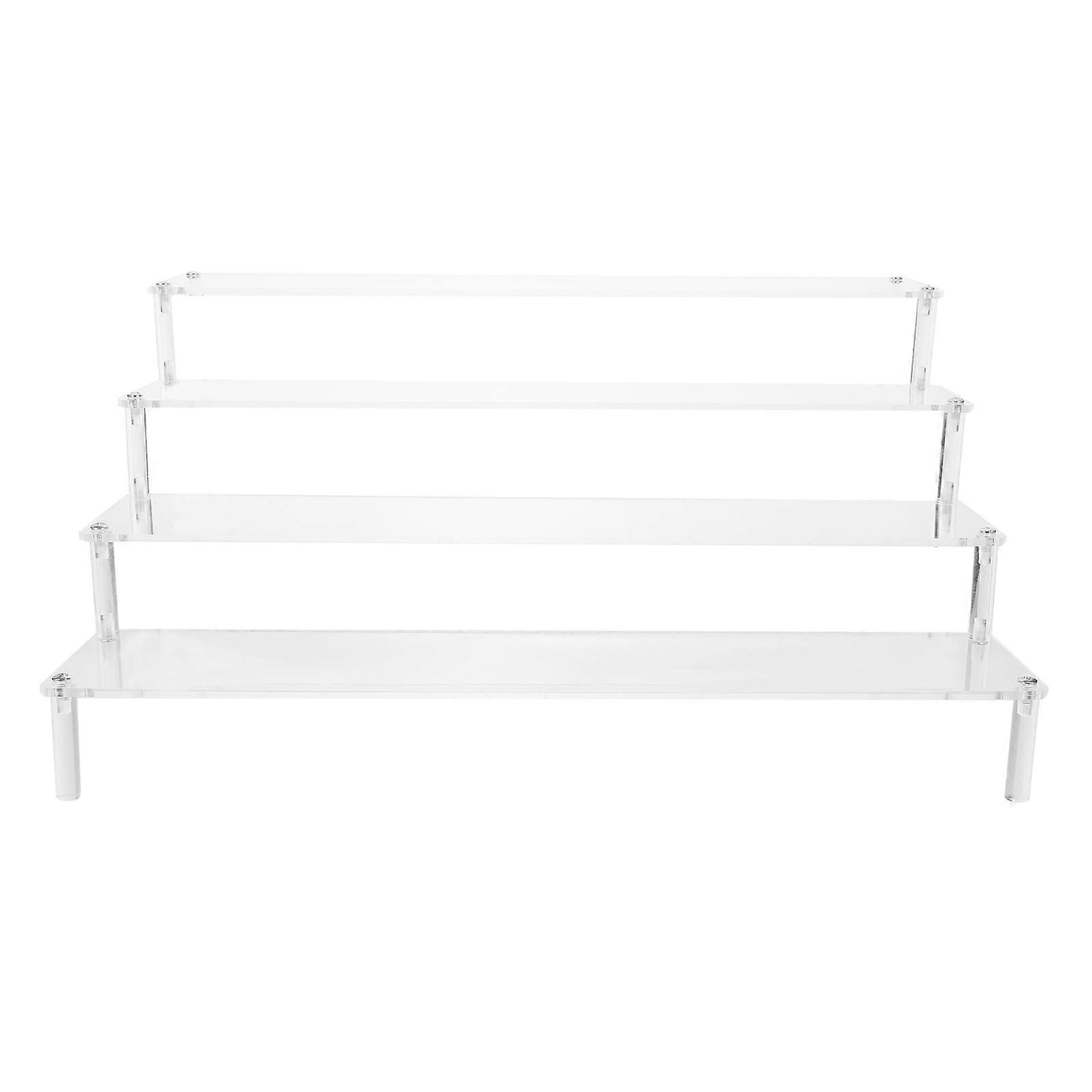 Clear Display Risers Stand For Cakes And Holidays 39.5X25X20CM Multi-Layered Acrylic Stepped Structure 1Set