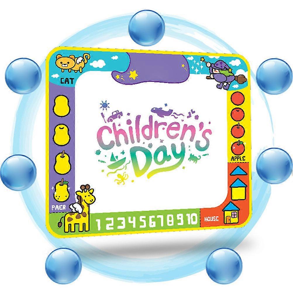 Kids Drawing Mat for Playing Made of Fabric Assorted Color Portable and Durable 2 Pens Included