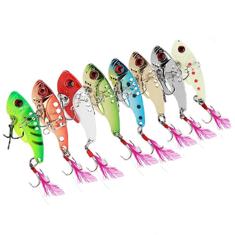 Fishing Lure with Three Hooks Assorted Color Vivid Wobble Fish Design
