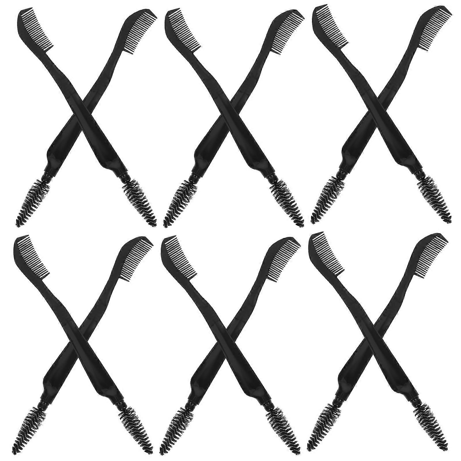 10pcs Eyelash Comb Shaper Eyebrow Brush Dual End Makeup Tool