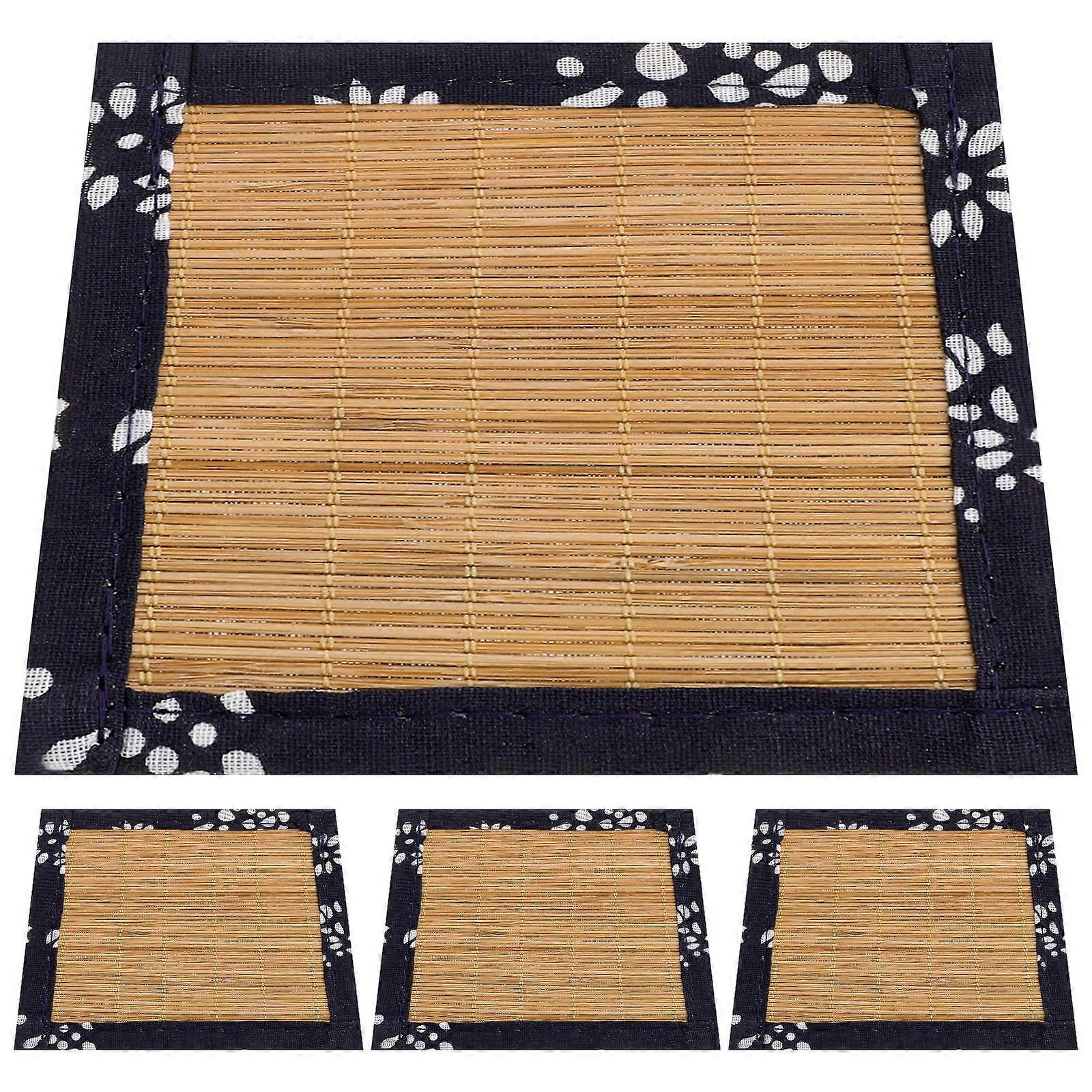 Coasters Heat Insulation Mat with 4Pcs for Home Use
