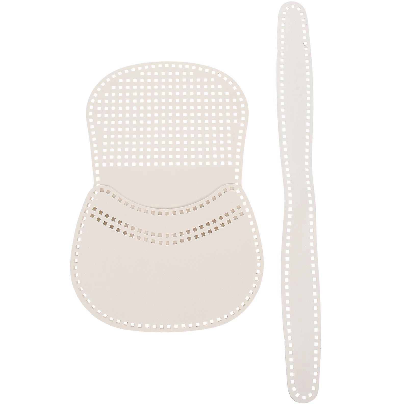 Weaving Material Bag With PU Mesh Sheets For Women And Children Craft Projects 27.5X19cm 1 Set