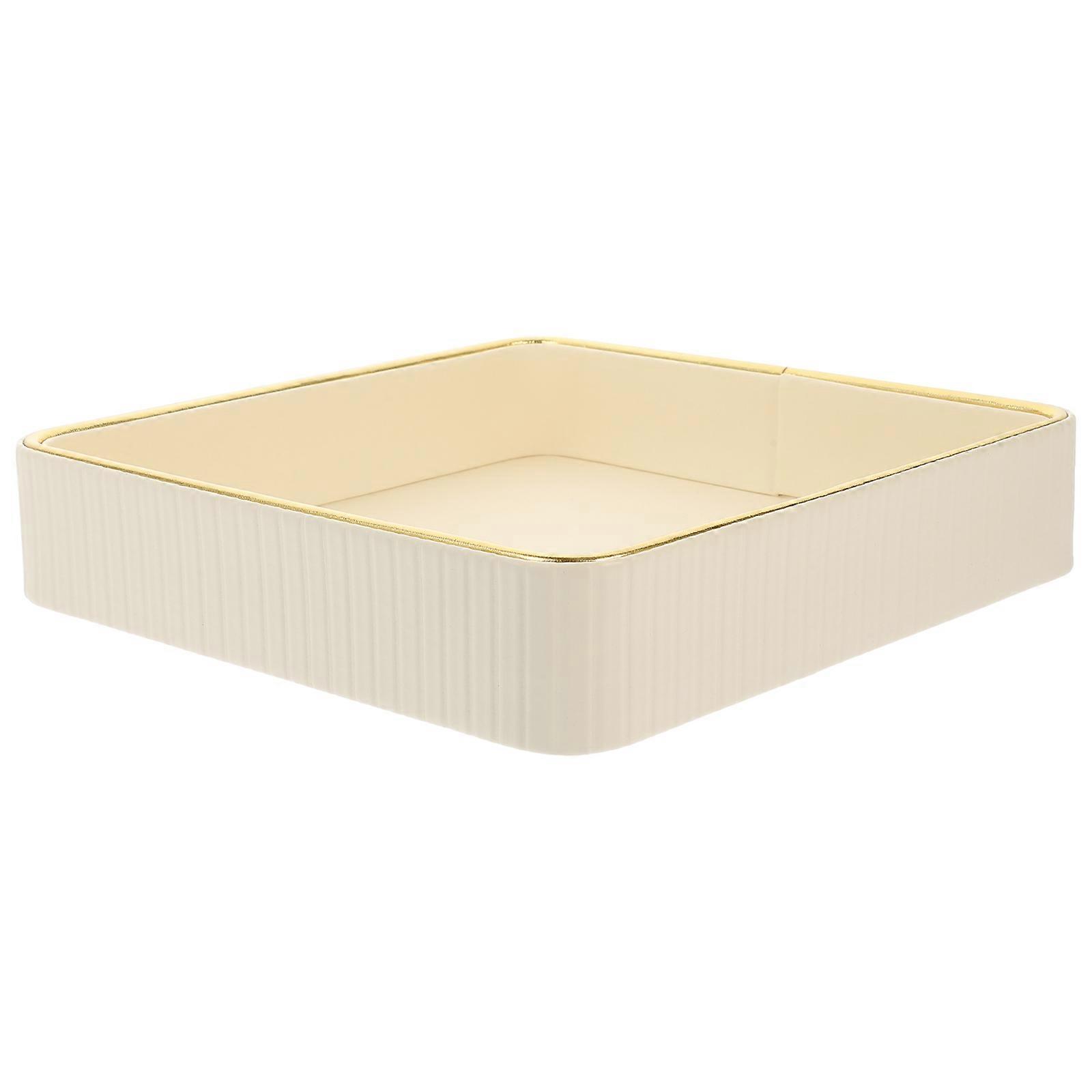 Entryway Key Tray for Storage White Jewelry Storage Dish