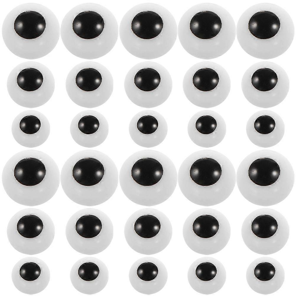 150pcs Assorted Plastic Doll Eyes Realistic Eyeballs for Craft Dolls & Plush Animals DIY Supplies