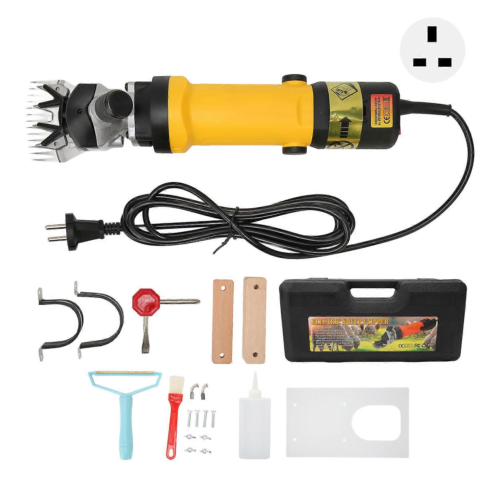 Sheep Shears 500W Motor 6 Speed Maximum 2400RPM 15.7ft Power Cord Carpet Trimmer for Home Farm 100‑240V