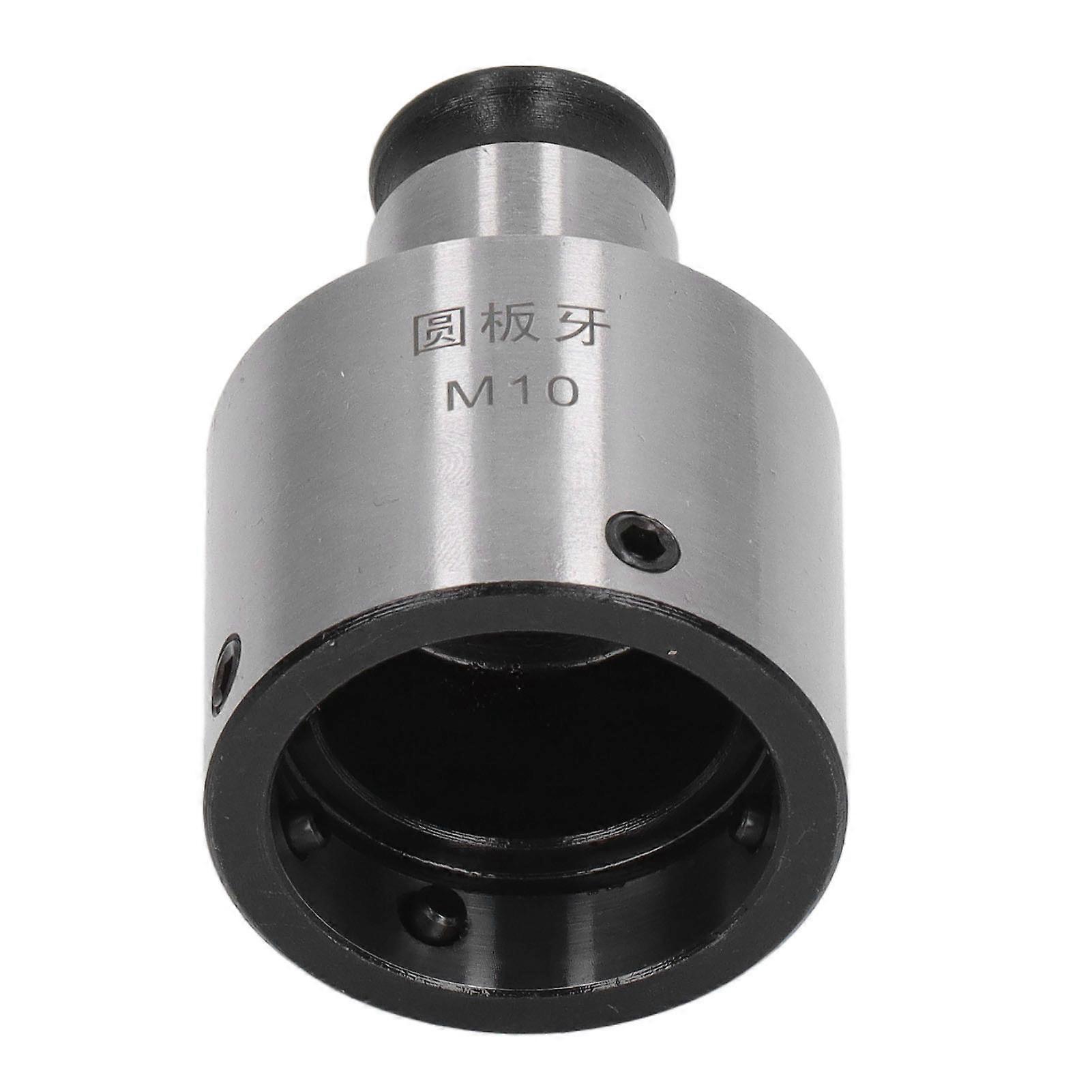 Thread Die Tapping Chuck Carbon Steel Blackening Finish High Hardness Round Die Collet for Male Thread 