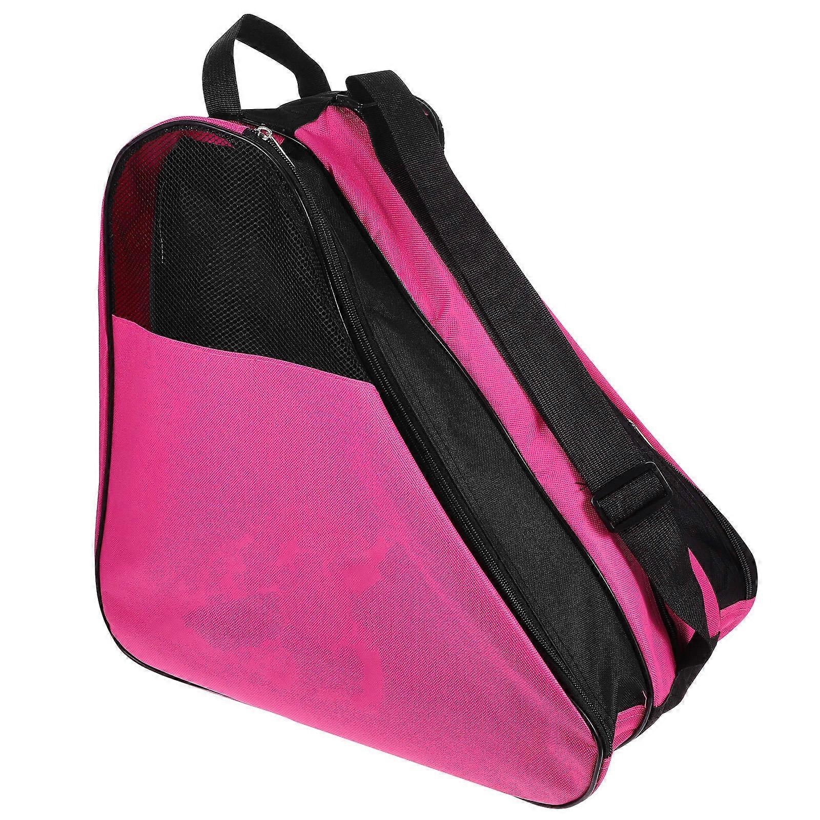 Ice Skating Bags for Girls Storage Solution for Skaters Featuring Stylish Pink Fabric Design 1Pack
