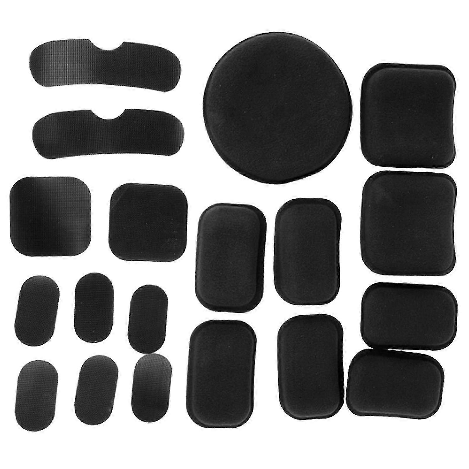 19Pcs Universal Helmet Padding Replacement Foam Cushion Inner Liner for Motorcycle Helmets Head Protection