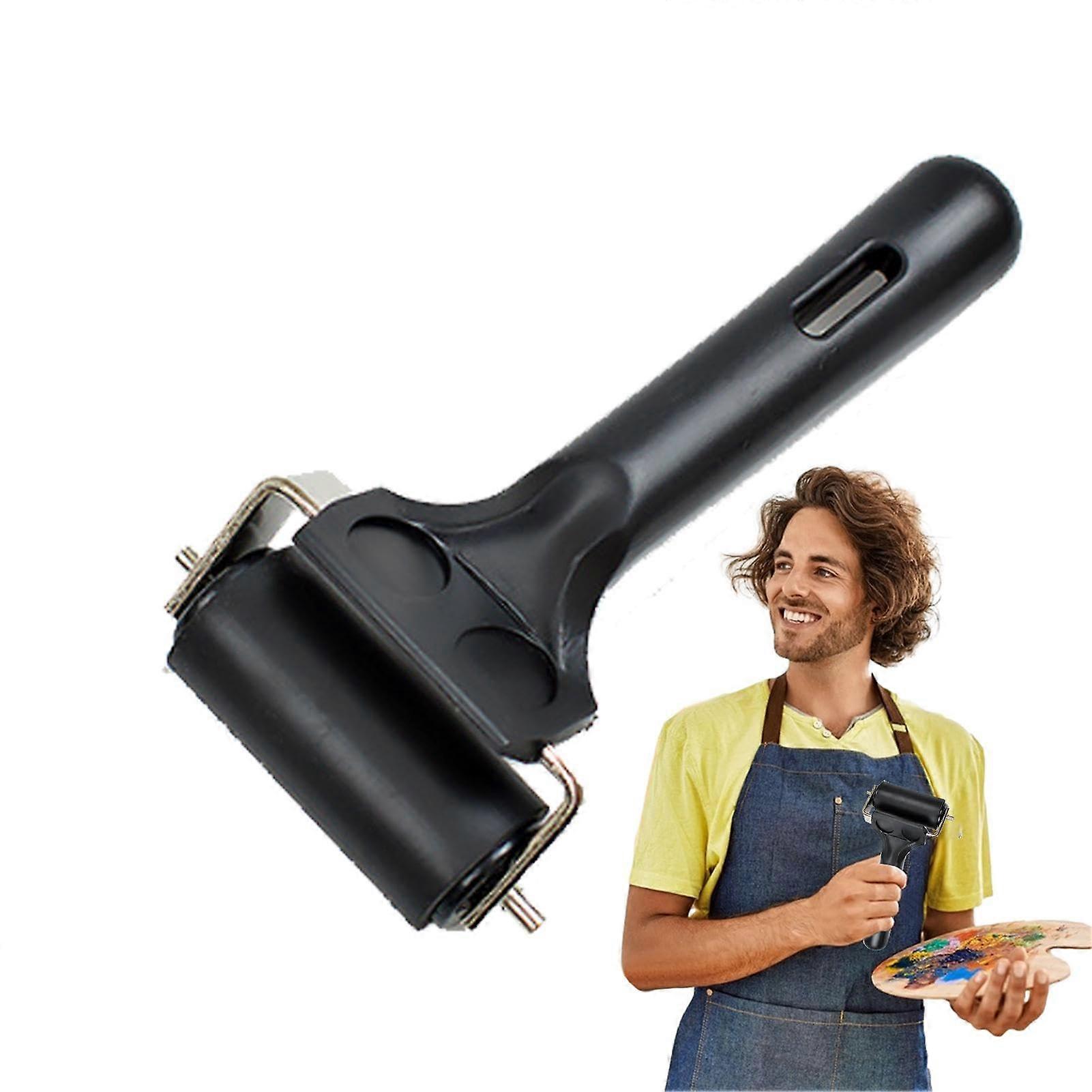 Brayer Roller For Crafts, Rubber Roller 6 Cm, Smooth Application, Car Sound Deadener, Pen Compatible