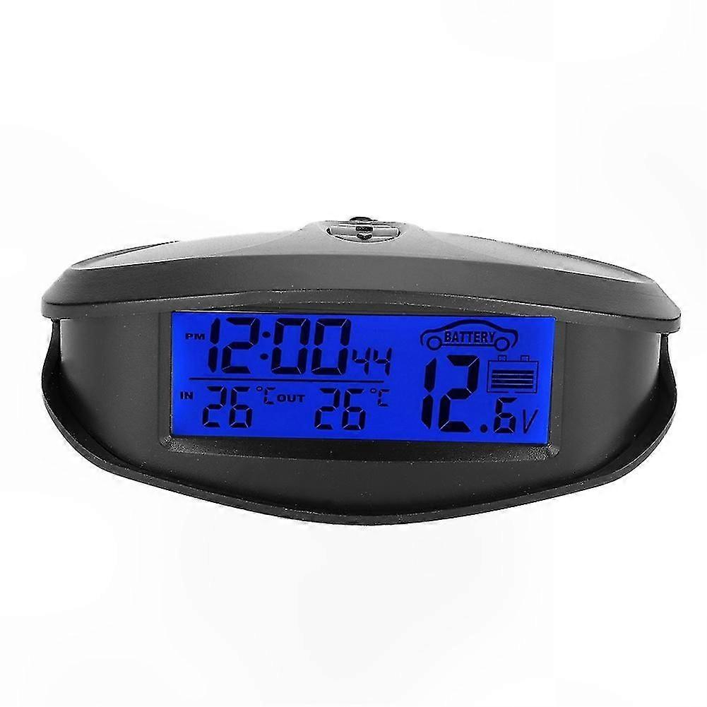 Digital LED Car Thermometer with Voltmeter and Time Display Function