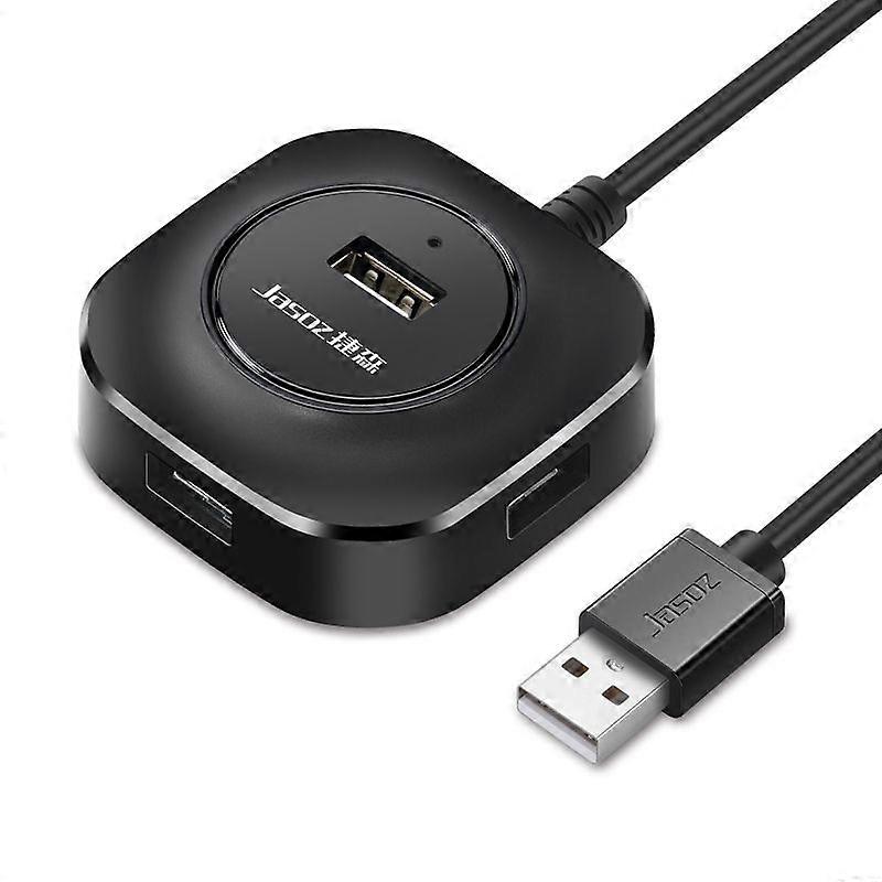 Jasoz High-speed USB2.0 4-port Hub, Colour: Black 1.2m Black 1.2m