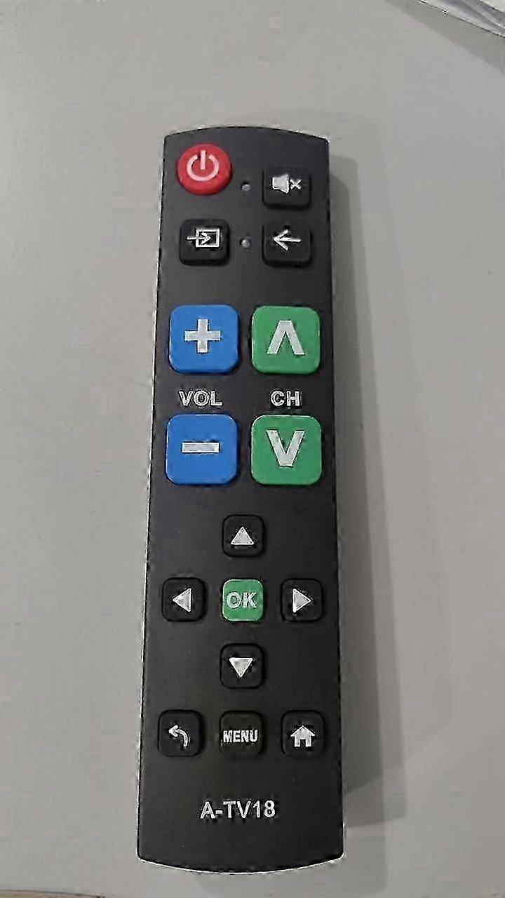 Latest Model Big Button Universal TV Remote (Black) Simple Easy to Use, Great