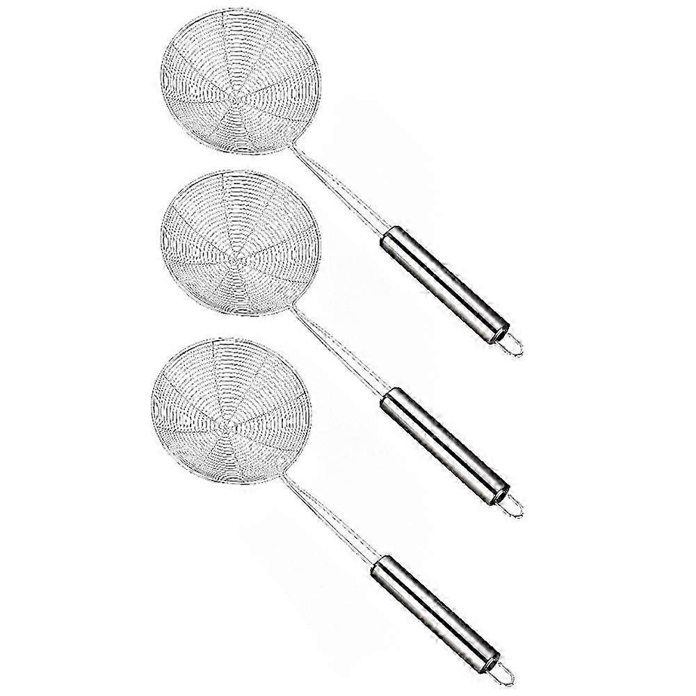 New & Improved Skimmer Food Strainer - Kitchen Cooking Tool for Frying & Baking with 16CM Colander