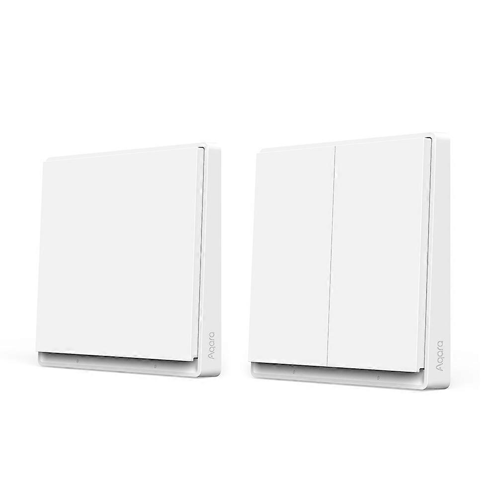 Aqara E1 Smart Wireless Switch Wall Switch Zigbee Intelligent Dual Control One Key Control Extreme Single-click Mode 2 Years Long Battery Life