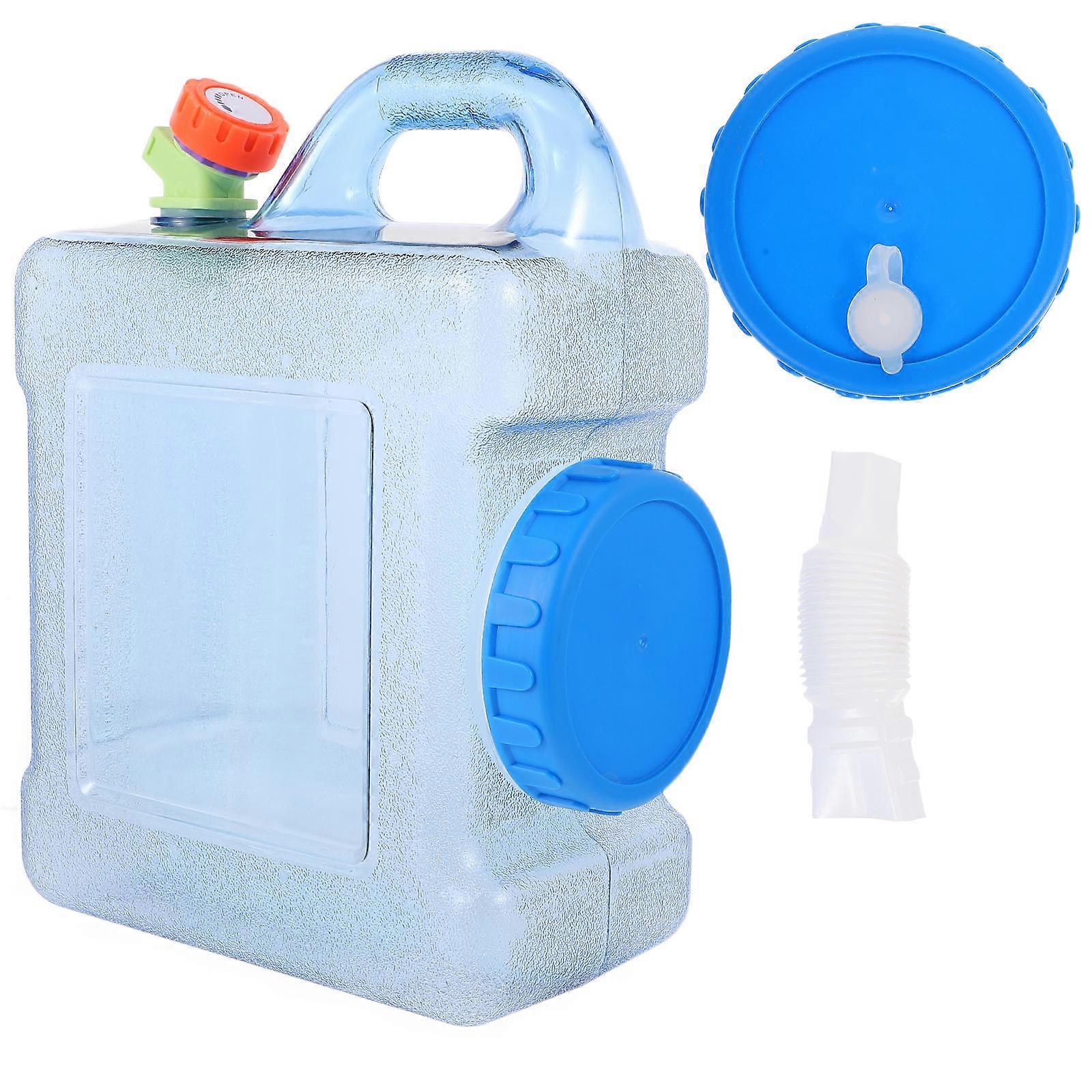 Outdoor Water Storage Container Vehicle-Mounted Water Bucket Blue Pc Material Odorless Use 1 Set