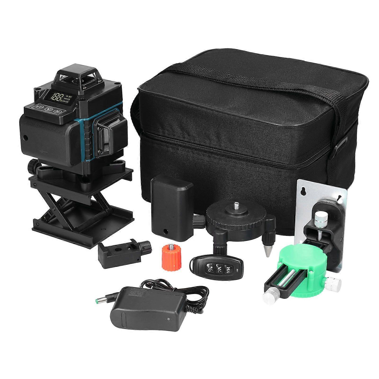 Multifunctional 16 Lines Level LCD Screen 3 Self Leveling Vertical Horizontal Leveling Tool for Construction Picture Hanging