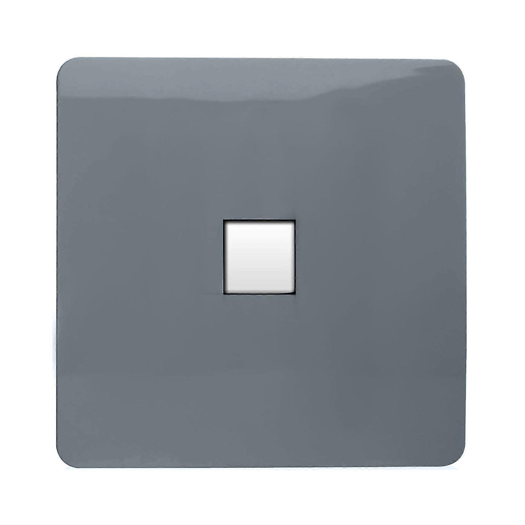 Trendi Artistic Modern Glossy Tactile Telephone Socket Warm Grey