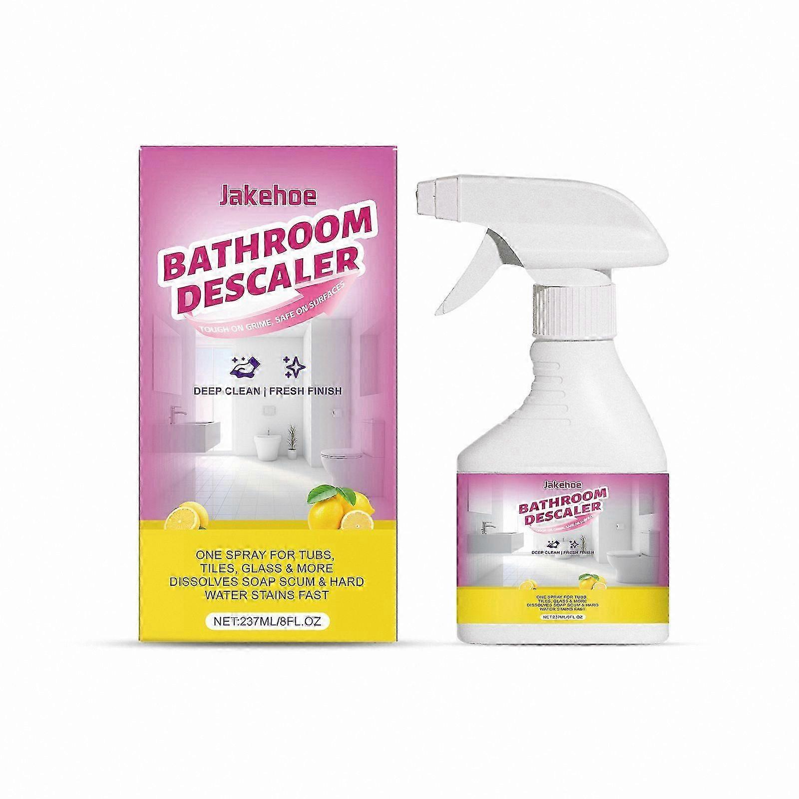 Bathroom Cleaning Foam, Descaling Spray for Stubborn Stains, Multi-Purpose Rinse-Free Cleaner for Bathrooms