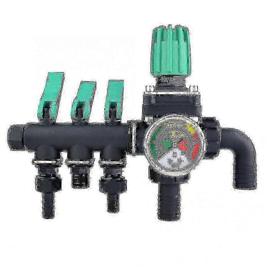 Water control valve for agricultural tools - 3 way sprayer splitter