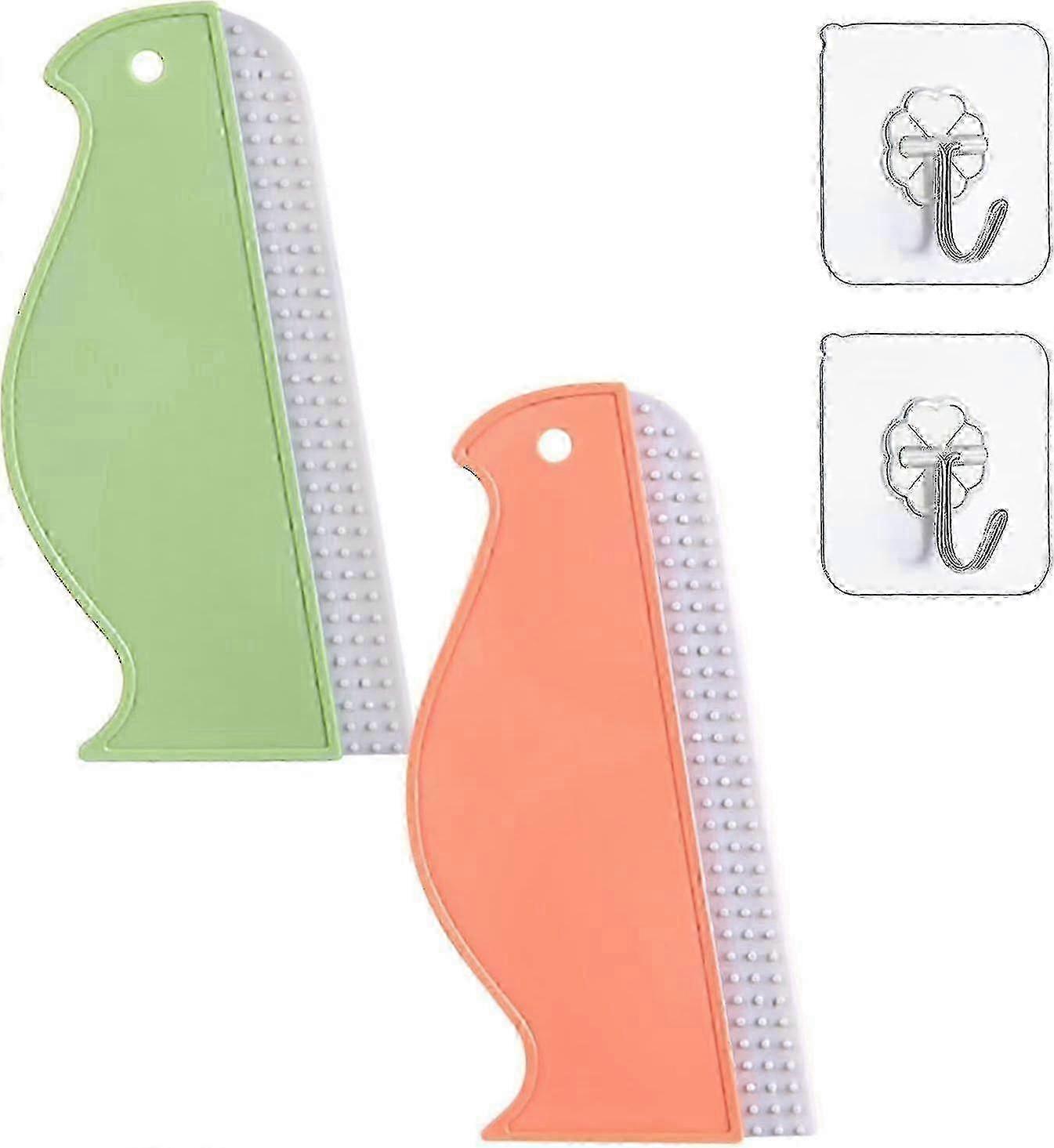 Multipurpose Shower Scraper, 2 Bathroom Scrapers Creative Silicone ...