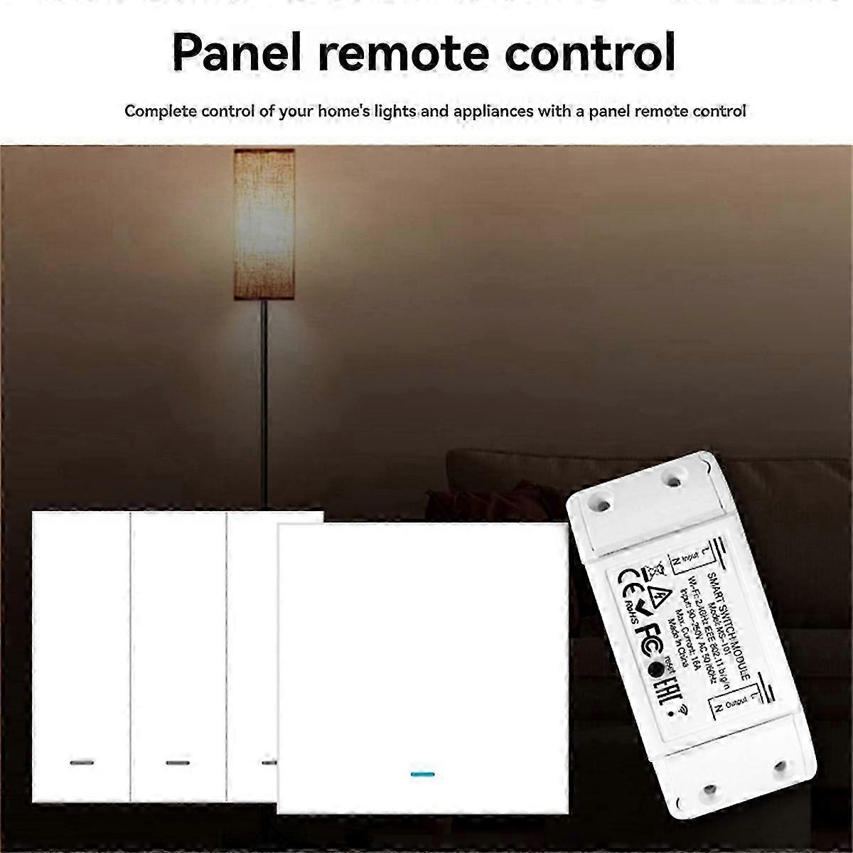 16A Bluetooth Smart Switch with 3 Group Panel Remote Control