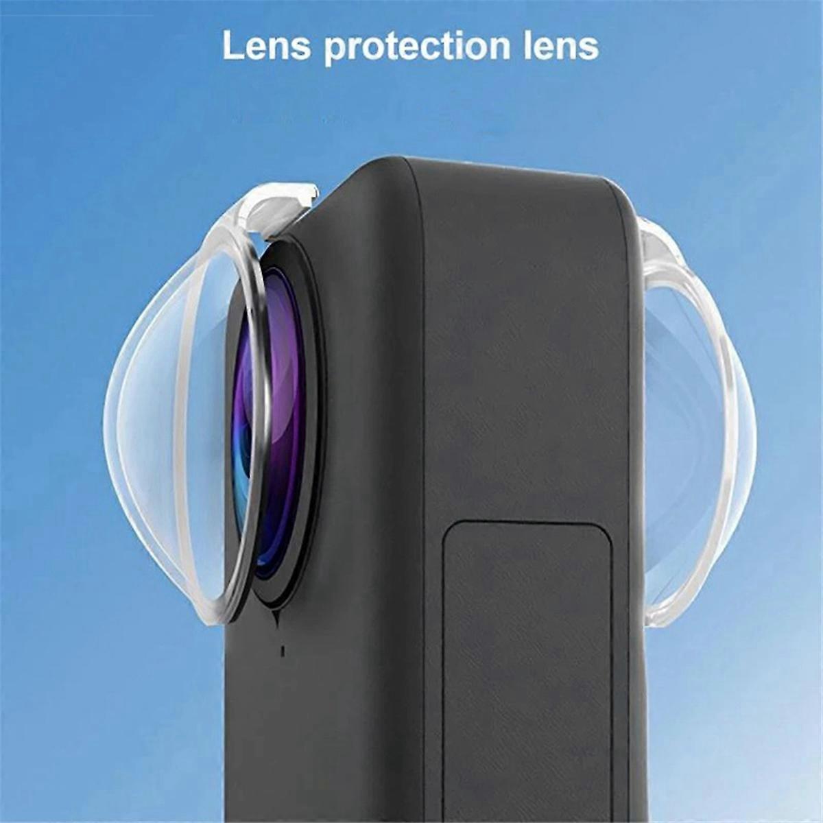 2PCS PC Lens Cap for 360 Action Camera HD Lens Guard