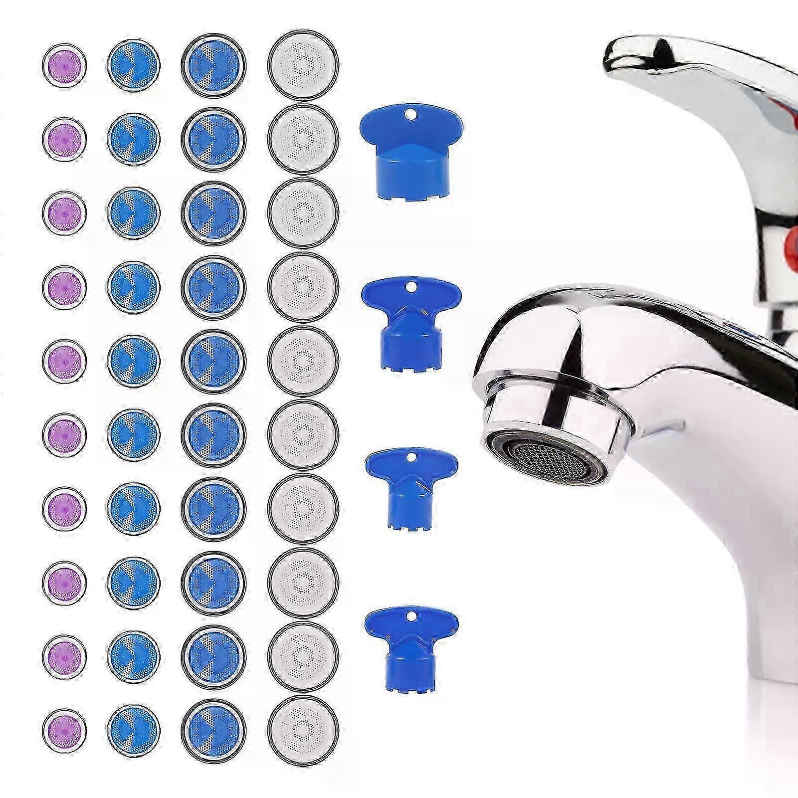 40PCS Faucet Cache Aerators Plastic Faucet Bubbler with Spanner Lig...