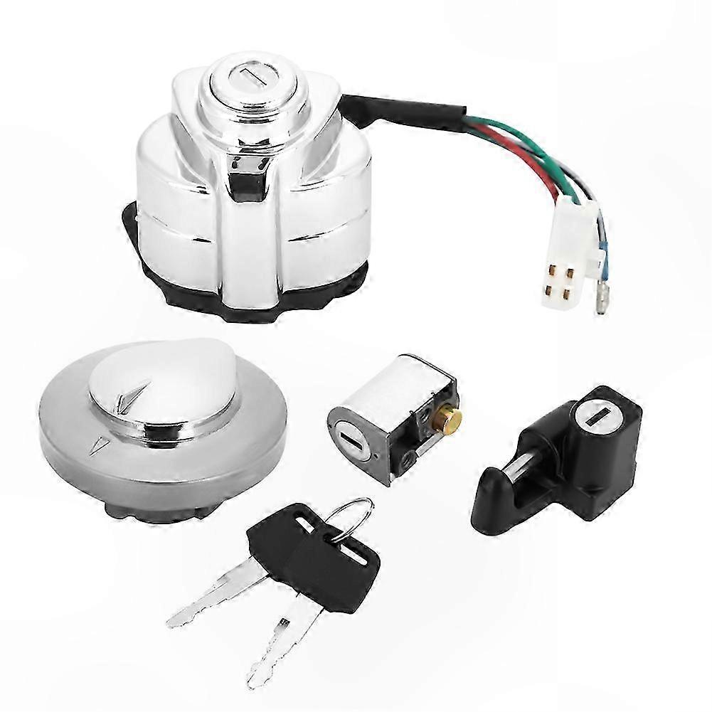 Motorcycle Ignition Switch with Gas Cap and Steering Lock for VT600 Shadow 400 750