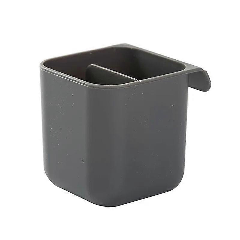 Desk Adhesive Pen Holder Square Double-layer-Gray