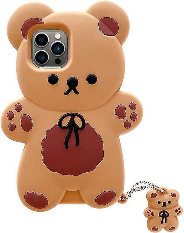 Suitable for iPhone Case (Suitable for Women Girls), 3D Silicone Retro Classic Creative Soft Rubber Bumper Cover Cool Fun Thick Protective Case