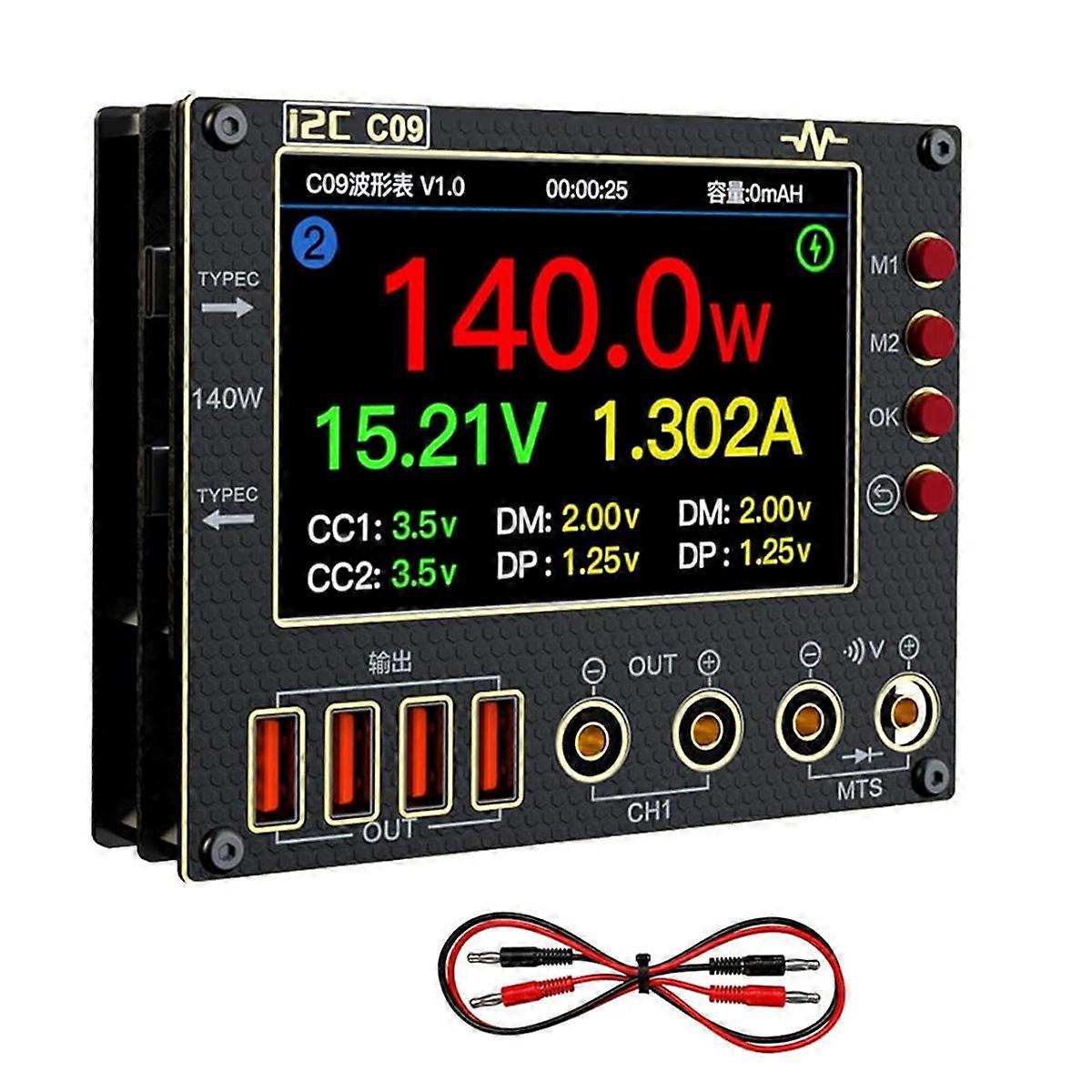 Waveform Ammeter with Charging TestData Voltage Measurement Multimeter Test,with TestLead, for Mobile Phone Reairing