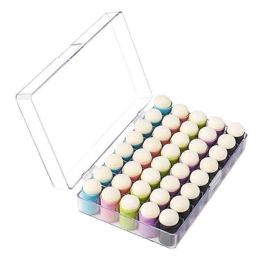 40 Pcs Finger Sponge Daubers Finger Painting Sponge Craft Drawing Sponge Dauber Set for Painting Ar